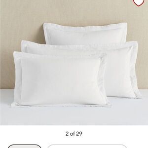 Belgian Flax Linen Sham - brand new in original packaging - White